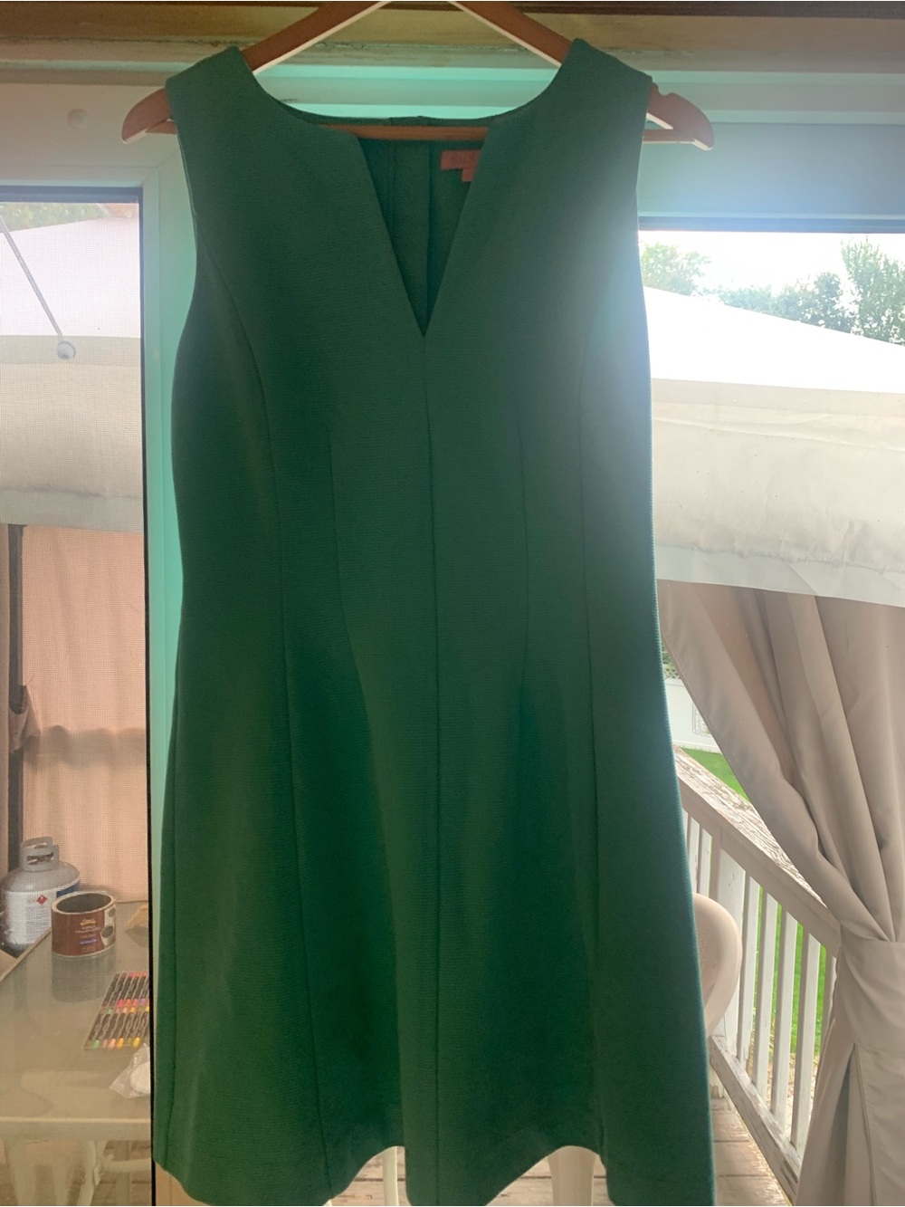Lilly Pulitzer Emerald Green V-Neck Sleeveless Shift Dress